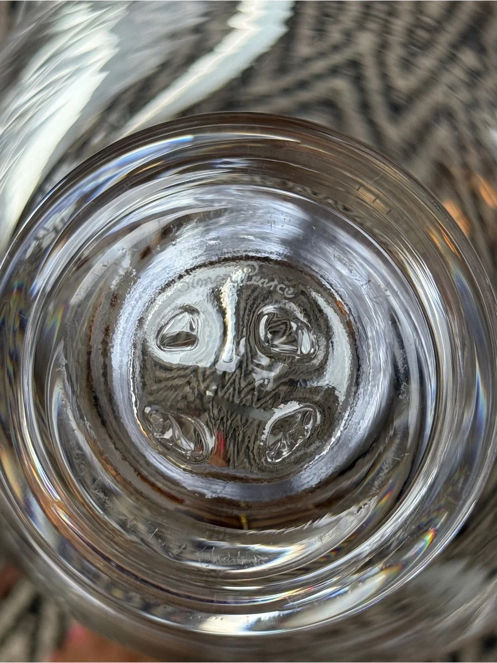 Signed Simon Pearce Hand-Blown Glass Footed Bowl